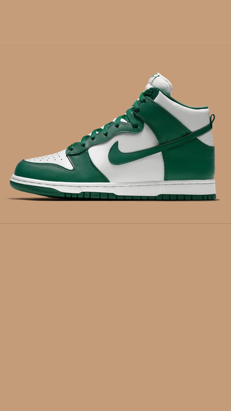dunk high varsity green