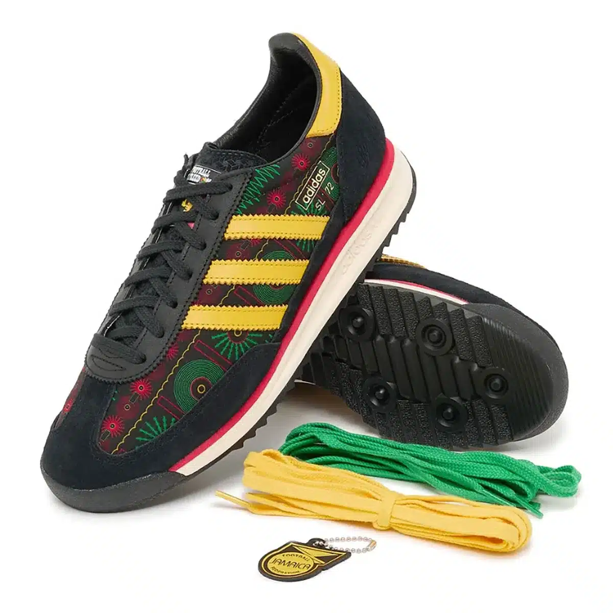 adidas gazelle silver green womens adidas Gazelle Jamaica x Bob Marley Mens Lifestyle Shoes Bold Gold None  Pure KJ3532  Shoe Palace
