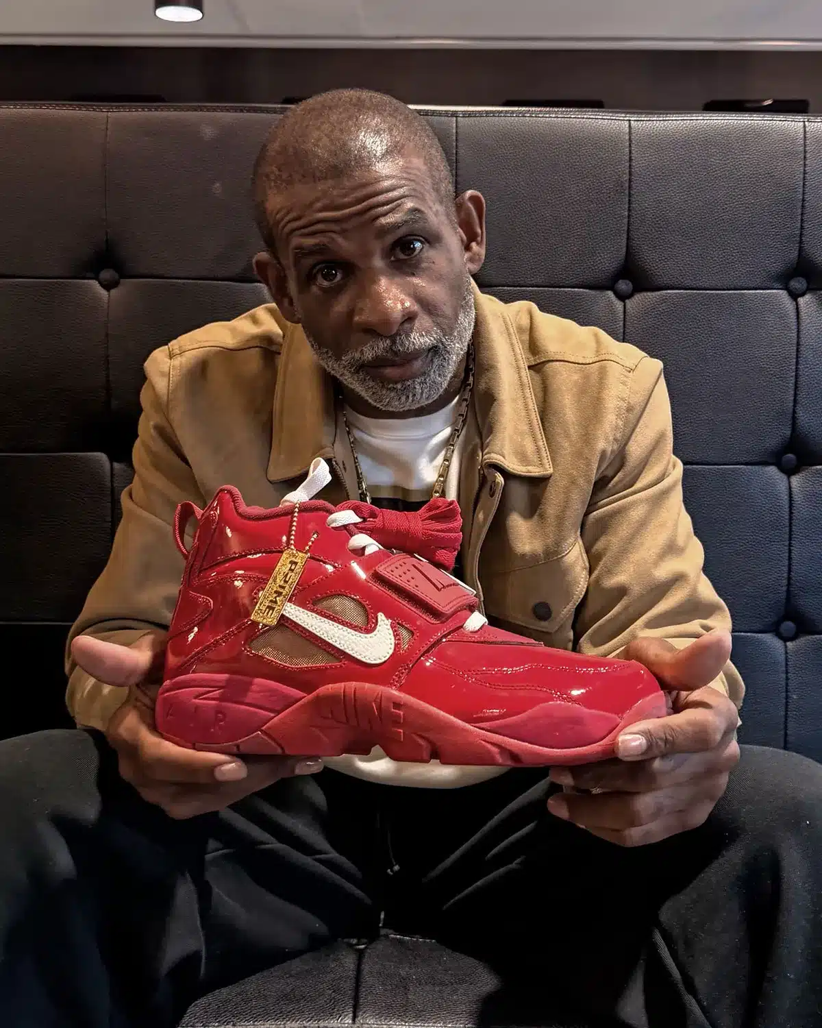 Deion Sanders unveils an Air DT Proto '92 “Prime Red” as