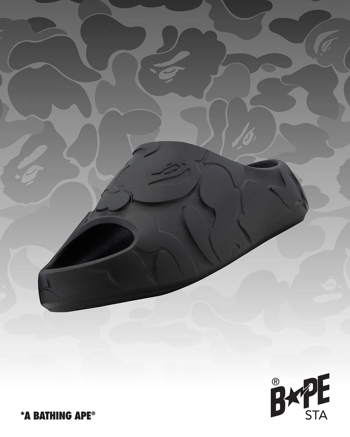 Bape unveils a new futuristic slide incorporating its famous 