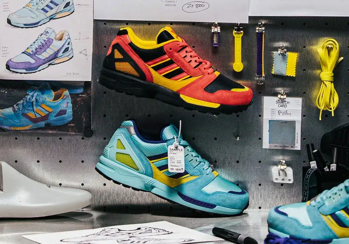 Sampleデザイン Size? delves into the adidas archives and resurrects the ZX8000