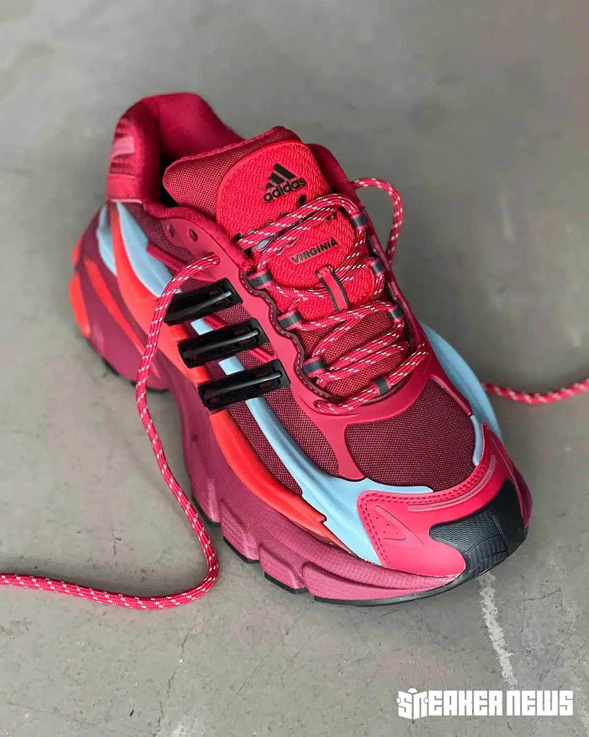 Pharrell x adidas VIRGINIA Jellyfish “Red”: the maximalist sneaker